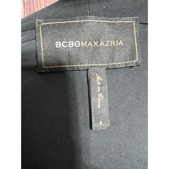 BCBGMAXAZRIA WOMEN Cardigan SHAWL COLLAR OPEN JACKET BLACK Sz Small - Picture 5 of 7
